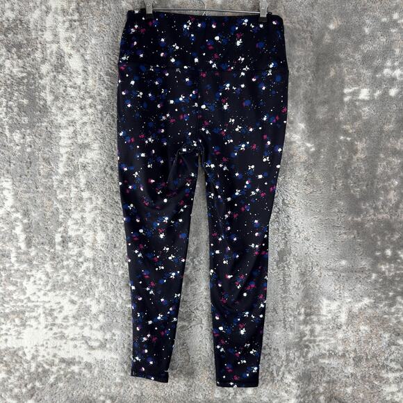 Chicos Size 1 US Size 8/10 Abstract Atheisure Leggings Casual Pull On Pants - Picture 2 of 9